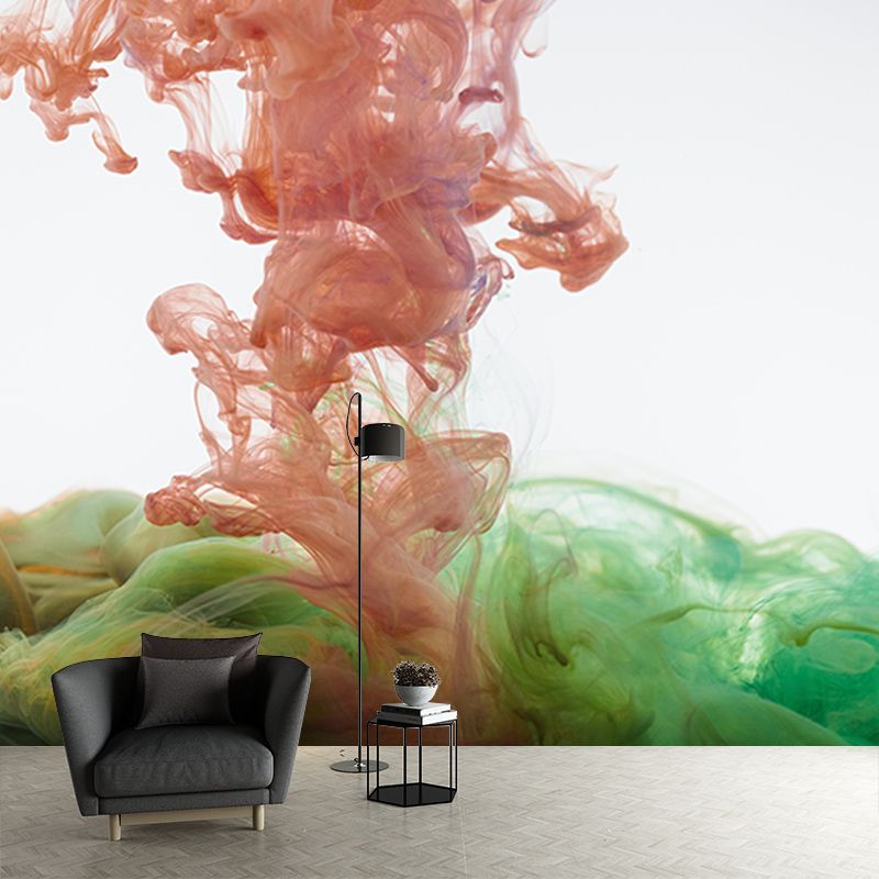 Contemporary Ink Fusion Murals Wallpaper Mildew Resistant Wall Murals for Home