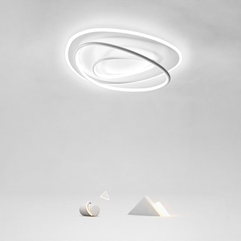 Lampe encastrée moderne à 3 têtes, abat-jour en Silicone, plafonnier LED pour chambre à coucher