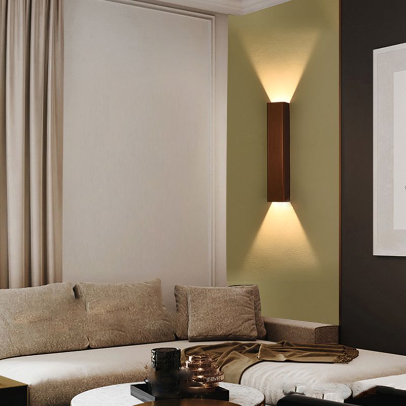 Square Shade Metal Murce Galce Modern Style 2 LICTES ÉCLAIRAGE MURD