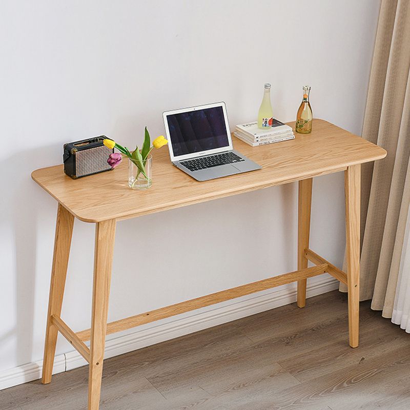 Natural Colour Bar Table Set 1/2/3 Pieces Industrial Rectangle Solid Wood Bar Set