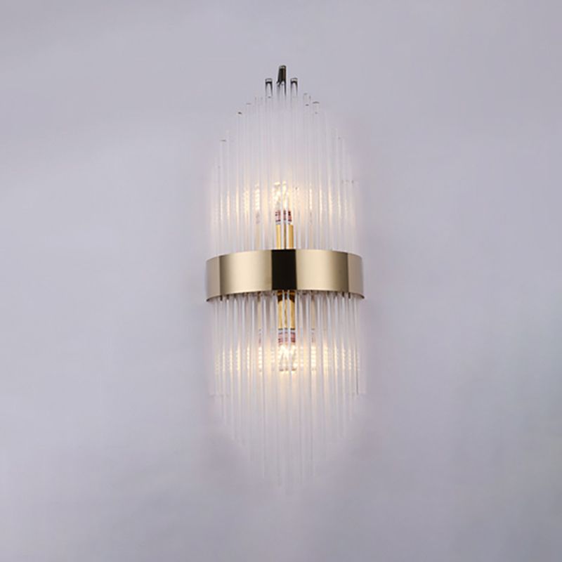 Lámpara de pared de pasillo de dormitorio de luz de cristal creativo moderno