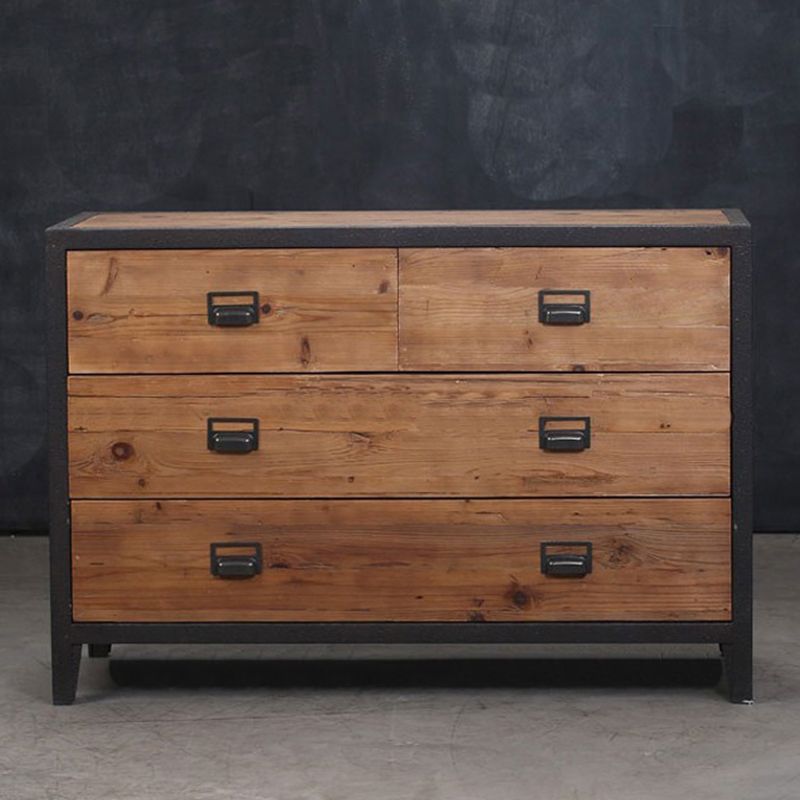 Traditional Storage Chest Solid Wood 13.65 Inch Width Dresser