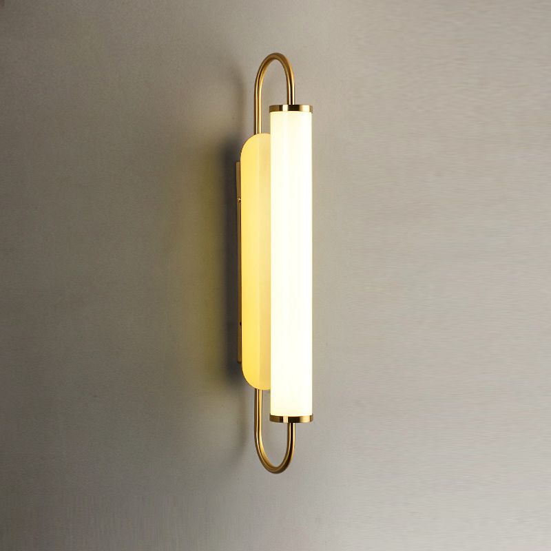 Contemporary Linear Wall Mounted Light Fixture 1-Light Sconce Light for Bathroom