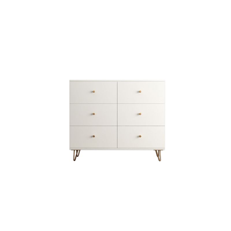 15.74" Wide Modern Accent Chest White Accent Cabinet with Drawers