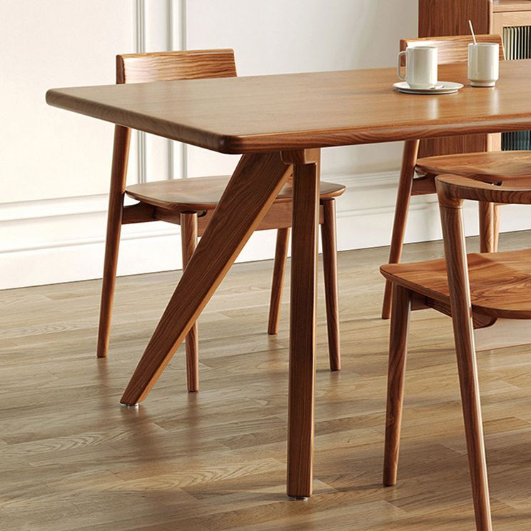 Modern Rectangle Wood Dining Table 1/5/7 Pieces Dining Set for Dining Room