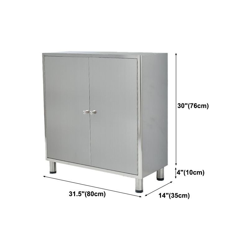 Stainless Steel Sideboard Cabinet Modern Server Cabinet with Storage for kitchen