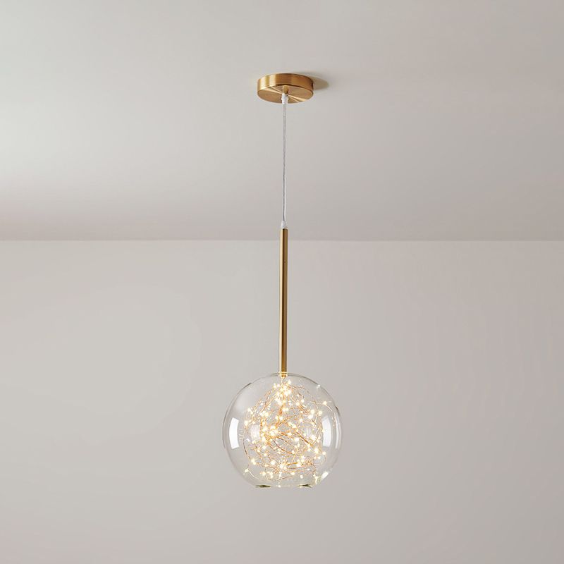 Multi-Lights Round Shade Modern Simple LED Style Hanging Ceiling Lights