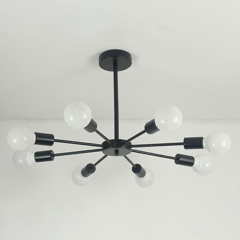 Perfur en fer antiquité de lustre antique Spoutnik suspension suspendue pour le salon