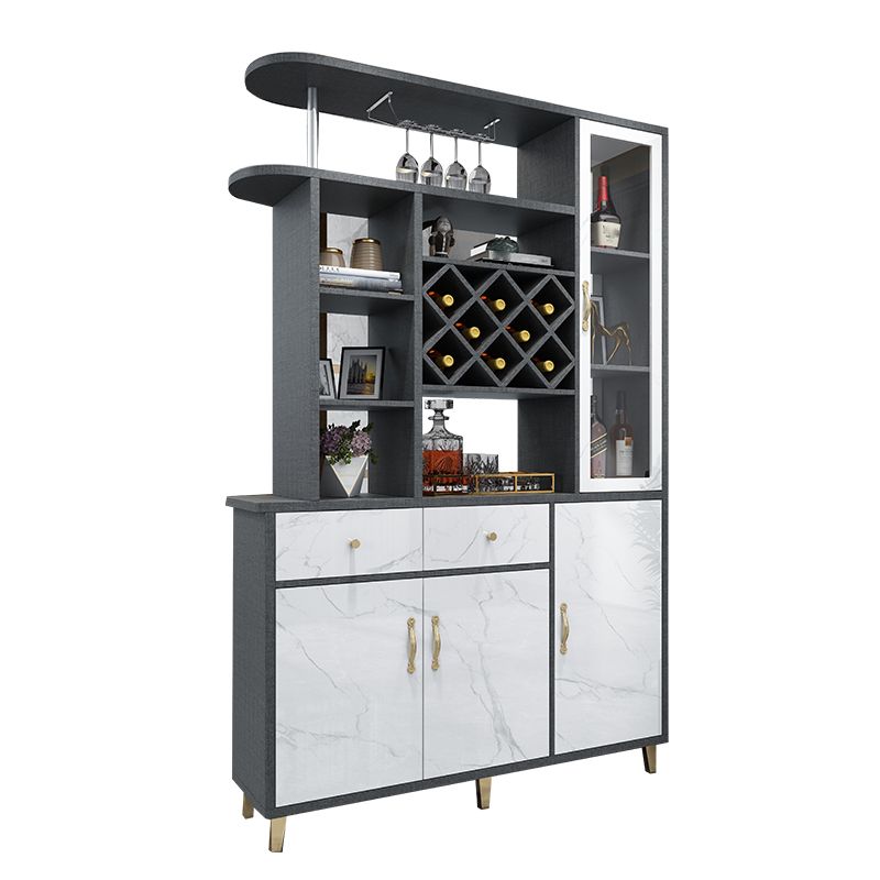 Modern 78.74" H Cabinet with Door Wooden Accent Cabinet with Drawer