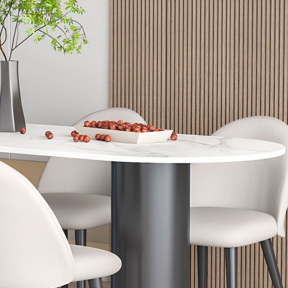 Glam Style Sintered Stone Dining Set Rectangle 1/4/5/6 Pieces Dining Set for Dining Areas