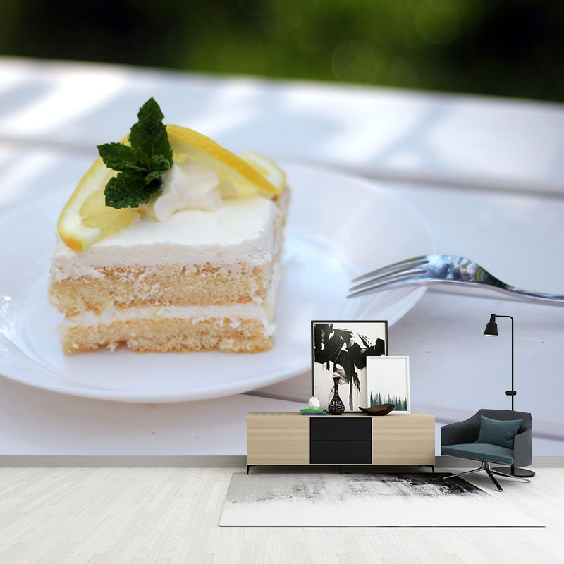 Modern Dessert Shop Wall Decor Stain Resistant, Personalized Size Available