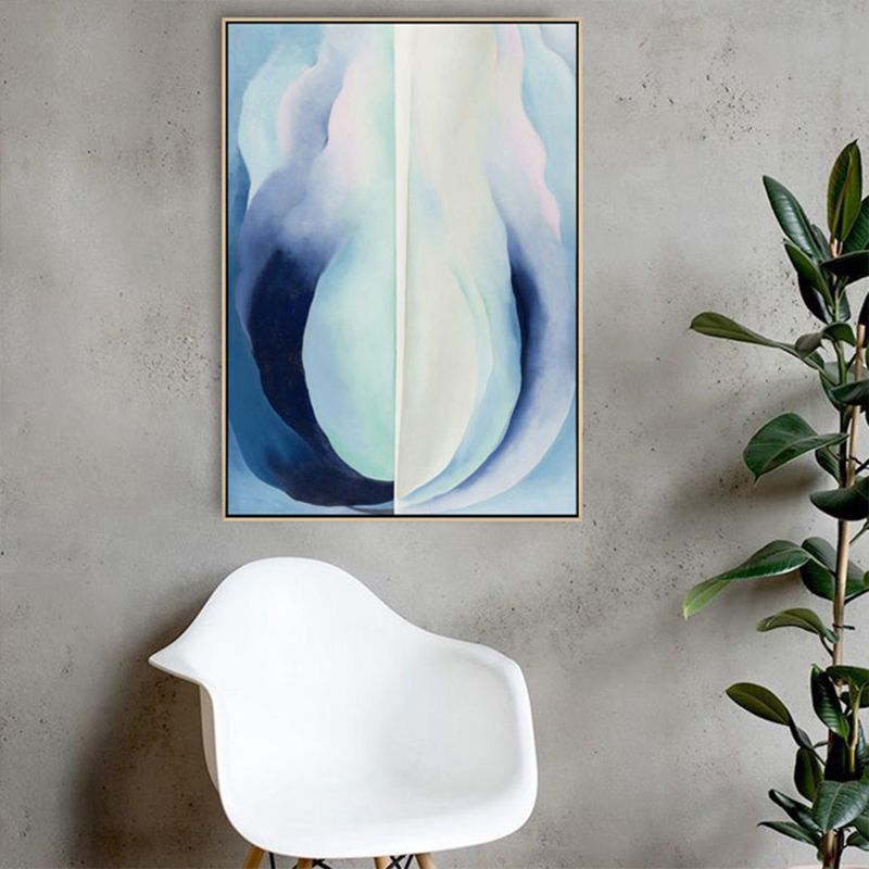 Toile d'art moderne imprimée, peintures de couleur claire, motif ombré, décor mural pour galerie