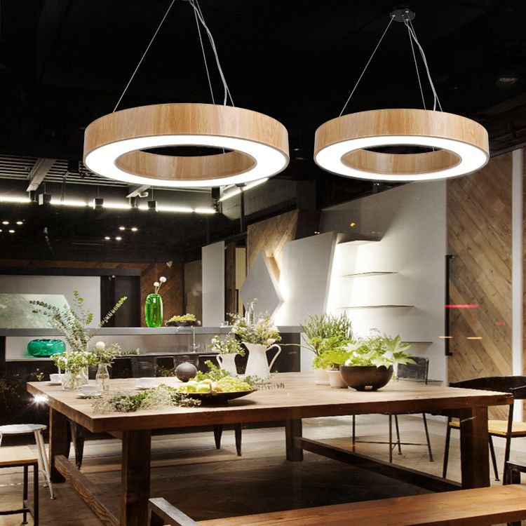 Trommel hanglampverlichting eenvoud moderne ronde led hangende verlichtingsarmaturen voor woonkamer