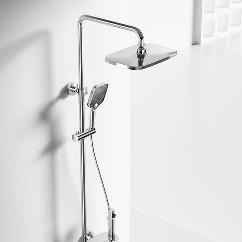 Modern Shower Faucet Brass Adjustable Shower Head Temperature Control Shower System