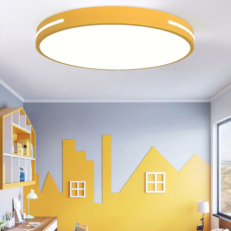Modern Simple Style Ceiling Lamp Round Shape LED Flush Mount Light Fixtures