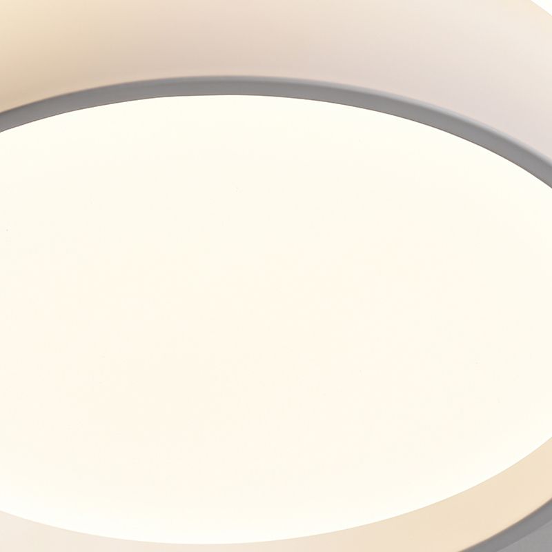 Lámpara de techo LED de hierro lacado, montaje empotrado circular de acrílico de estilo minimalista moderno