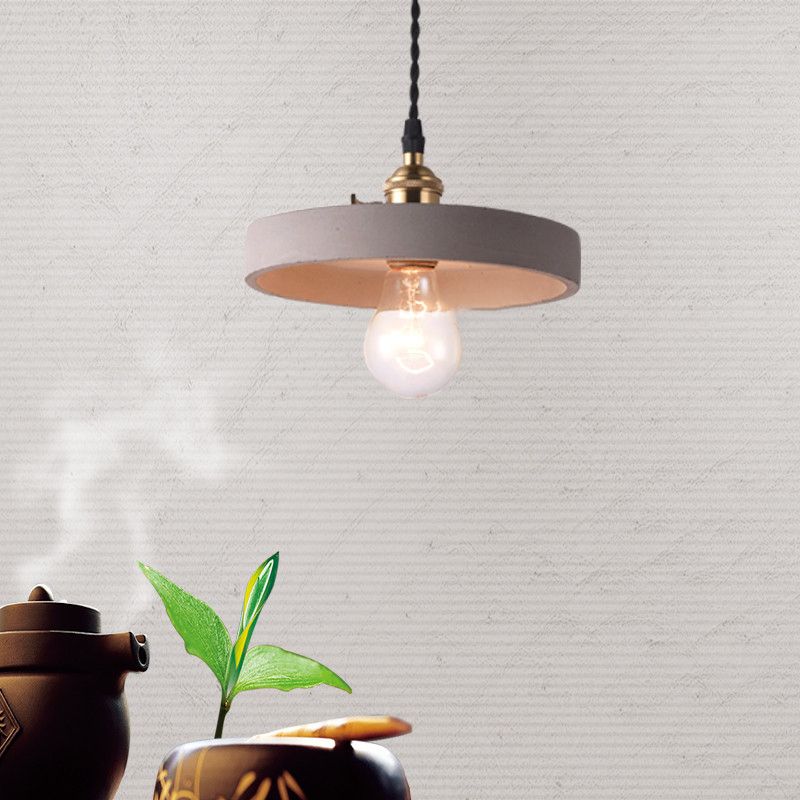 Modern Simplicity Ceiling Chandelier Cement Hanging Light for Living Room