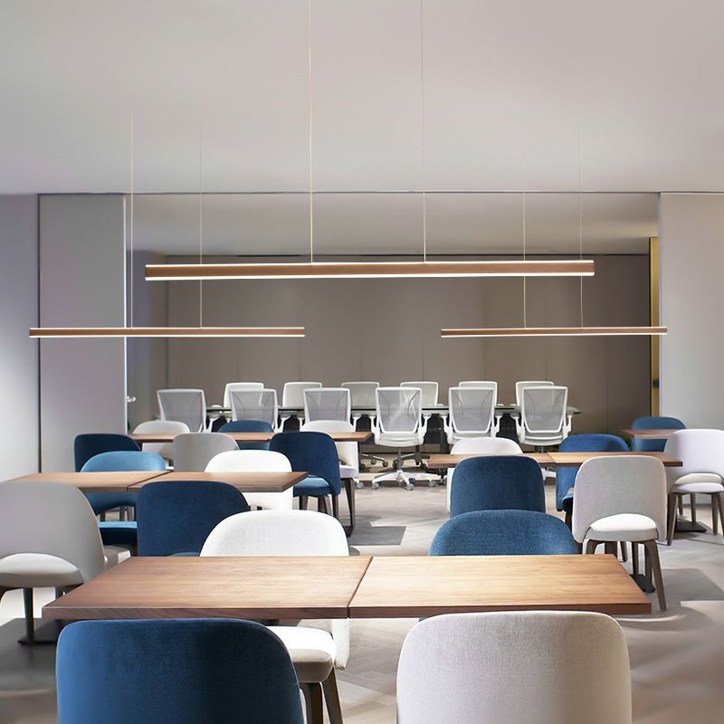 Triangular Prism Bar Pendant Lamp Simple Aluminum Dining Room LED Hanging Island Light