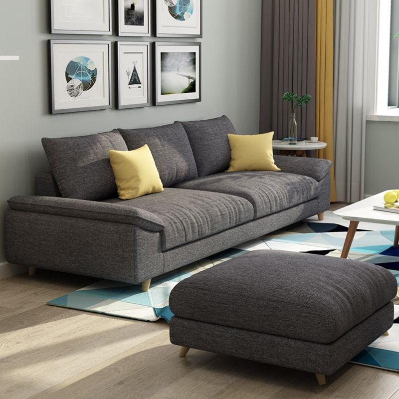 84.65"W √ó 59.06"D √ó 34.65"H Pillow Top Arm Sectionals with Removable Cushions
