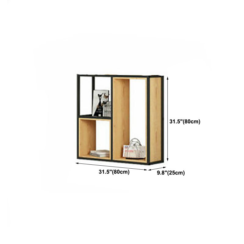 Open Shelf Bookcase Contemporary Metal Bookshelf for Dining Room