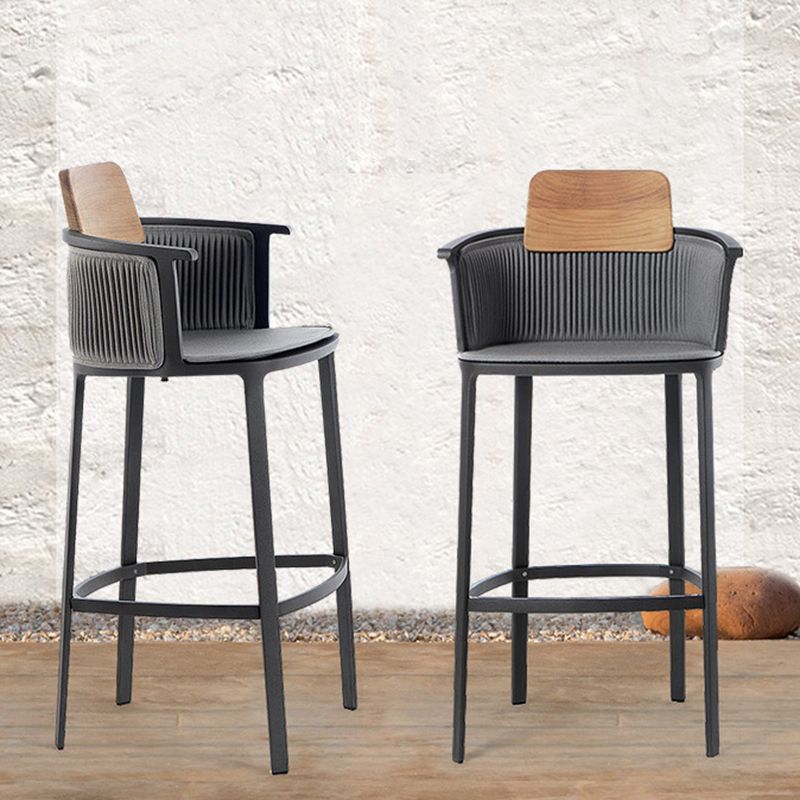 Modern Sintered Stone Top Bar Table Set 1/3 Pieces Round Counter Table Set for Outdoor