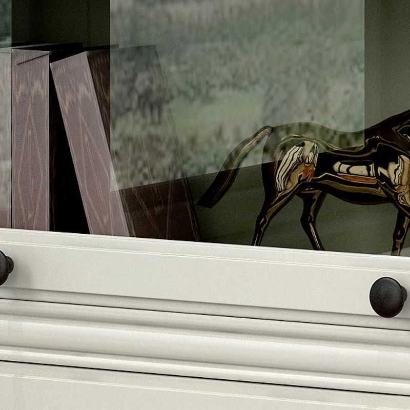 Wooden Barrister Bookcase Modern Closed Back Bookcase for Home Office