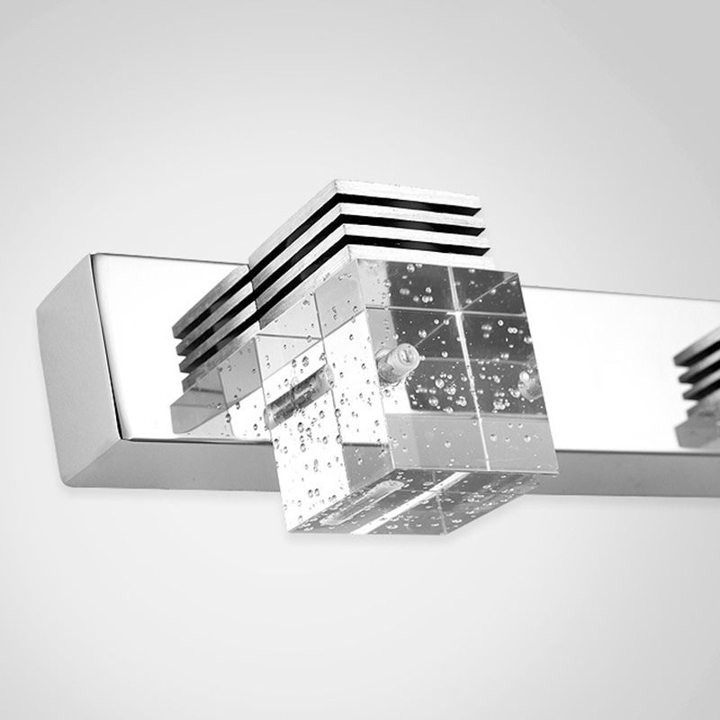 Quadratische Kristallwand montierte Waschtischleuchten moderne Waschtischbeleuchtung für Badezimmer