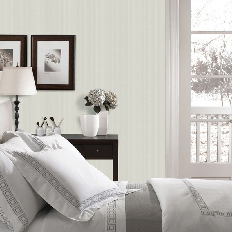 Pastel Color Ticking Stripe Wallpaper Waterproof Modern Dining Room Wall Covering