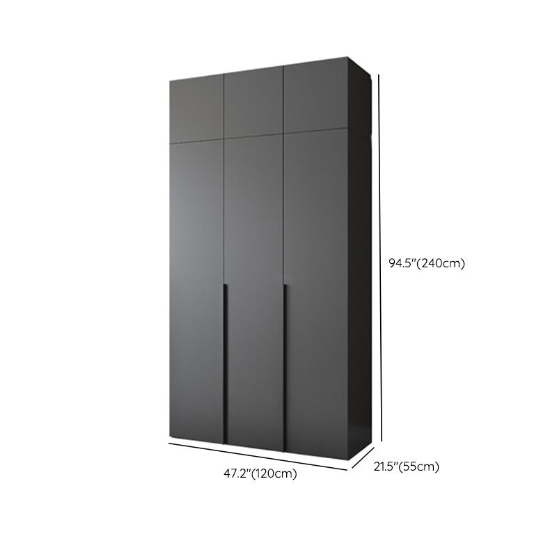 Modern Wooden Wardrobe Cabinet Bedroom Soft Close Doors Armoire