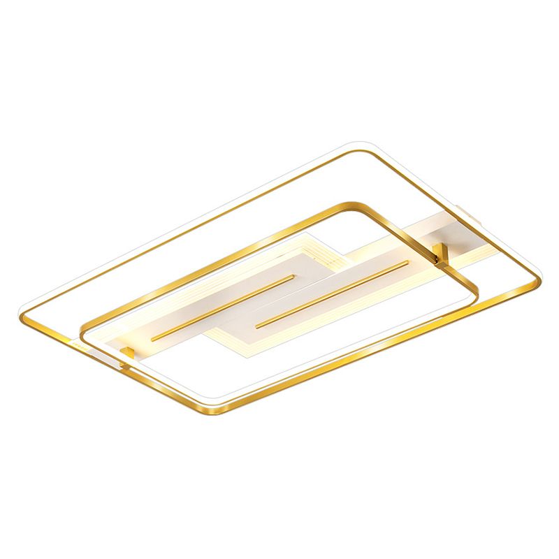 Geomtric Flush Light Metal Modern Flush Mount Ceiling Light Fixtures for Living Room