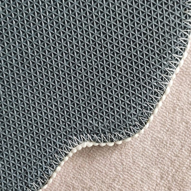 Blue Solid Color Carpet Polyester Modern Indoor Carpet Washable Area Carpet for Living Room