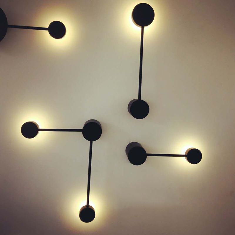 Linee geometriche Minimalismo Lampada a parete LED POST-MODERN STIIGNER SCONCE LUCI IN NERO
