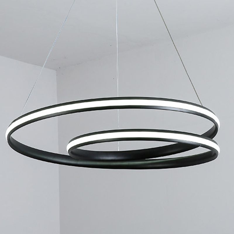 Aluminium lineaire LED -hanglamp in moderne creatieve stijl silicagelhangende lamp voor eetkamer