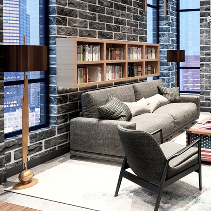 Brick Printing Wallpaper Roll Multi-Colored Industrial Wall Covering for Coffee Shop