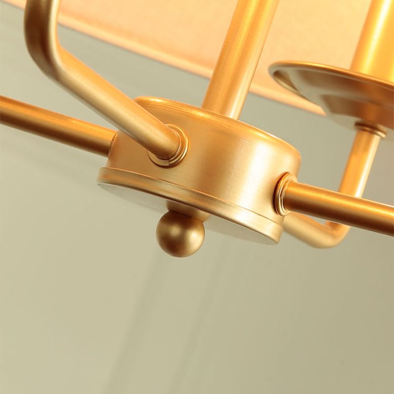 Vintage Empire Shade Chandelier Pendant Light 4 Heads Timps Hanging Light pour chambre