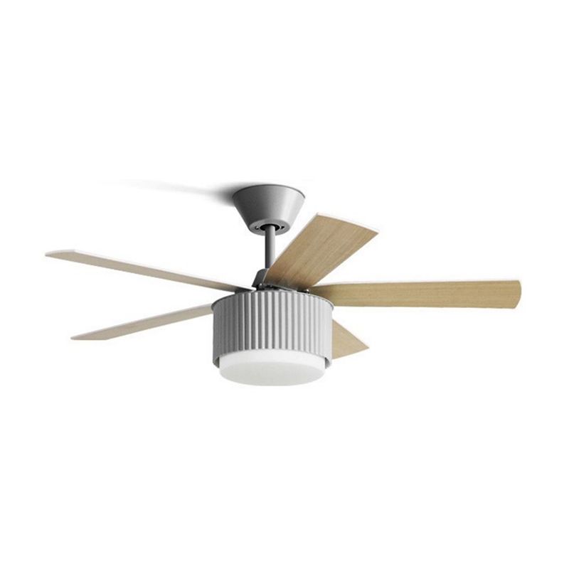 Metal Fan Shape Ceiling Fans Kid Style 1 Light Ceiling Mount Fan Fixture for Living Room