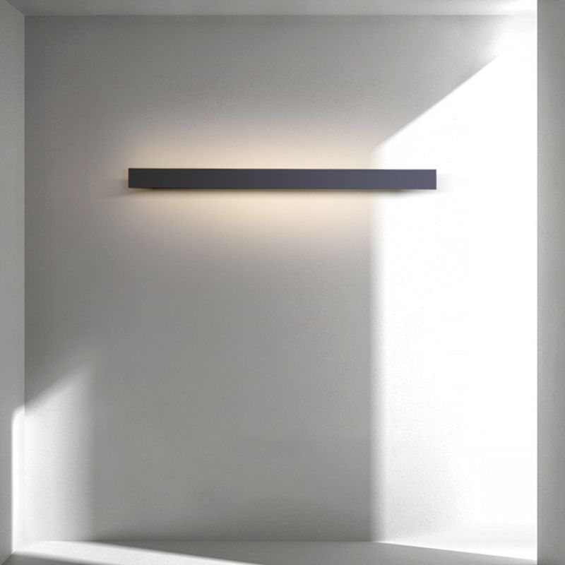 1 Light Linear Wall Lamp Simplicity Metal Wall Mounted Light Fixture