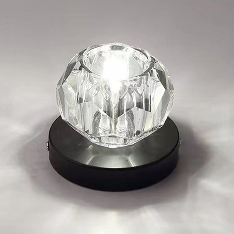 Plafond géométrique moderne affleurant le plafond en cristal de lumières affleurantes