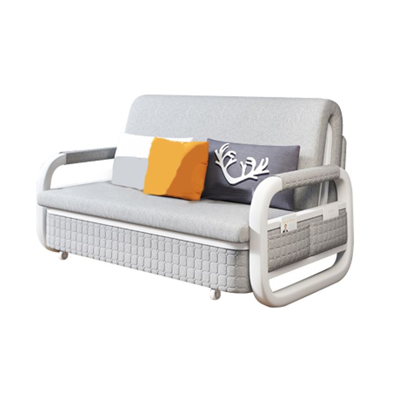 Pillow Included Sofa Futon Cushion Back Round Arms Sleeper Sofa