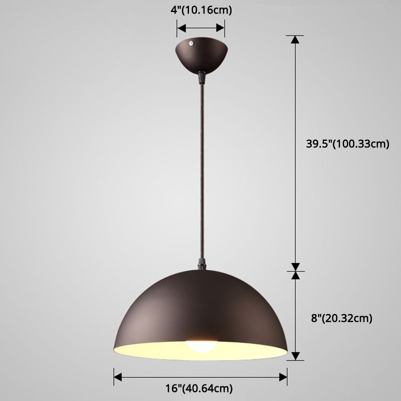 Cudo a costola in metallo Light Appeding Light 1 Light Nordic Minimalist Hanging Lampada per il ristorante