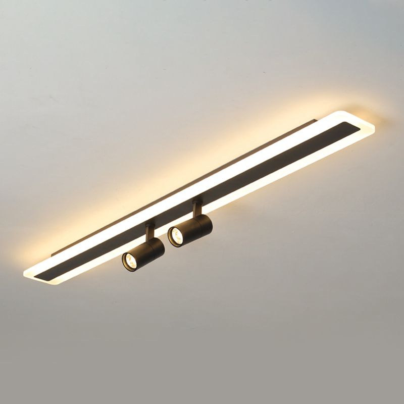 LED Ceiling Track Lighting Led Track Lighting Linear Flush Mount Ceiling Light with Spotlight for Shopping Mall or Cloth Shop
