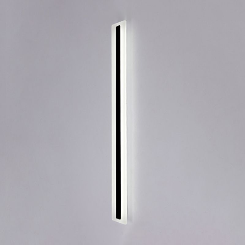 Linear Shape Wall Lighting Modern Style Metal 1 Light Sconce Lamp for Outdoor