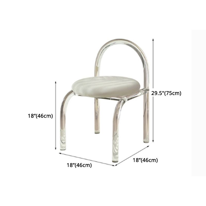 Modern 1/2/4 Pieces Dining Set Rectangle Acrylic Dining Table for Dining Room