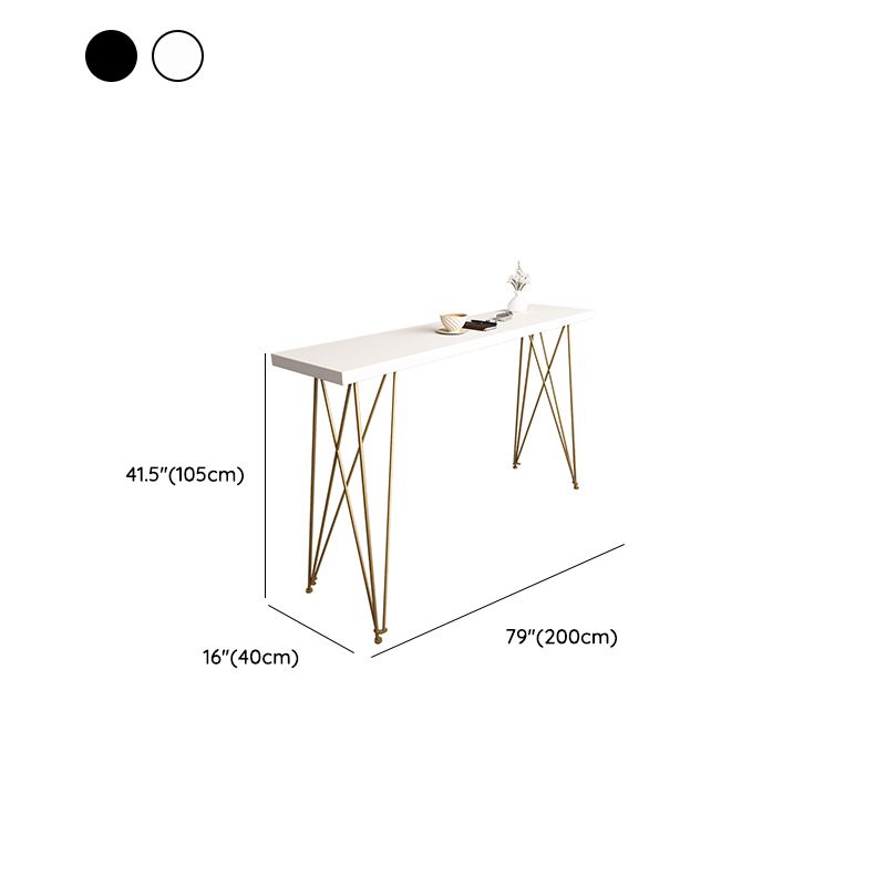 Modern Bar Height Table Solid Wood Top Bistro Table for Home Use
