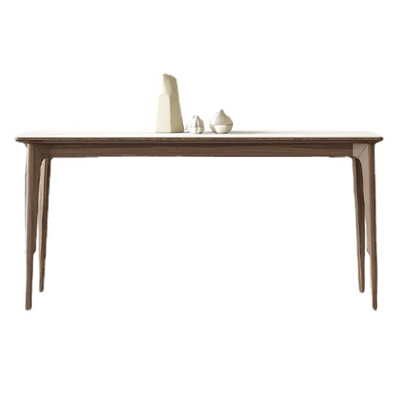 Contemporary Style 1/2/3/4 Pieces Dining Chairs Set Stone Rectangle Furniture in White