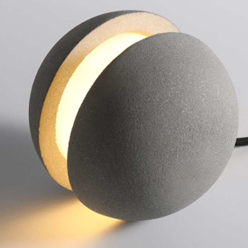 Moderne minimalistische kugelförmige Anhänger -Beleuchtungskörper Zement 1 hängende Deckenlichter für Schlafzimmer