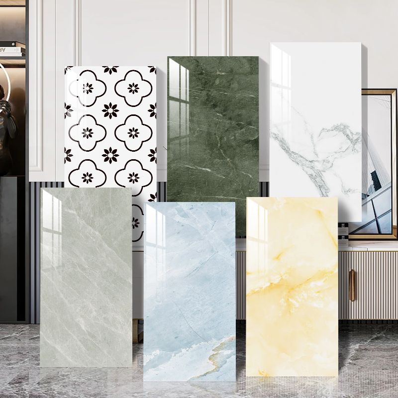 Rectangular Water-resistant Tile PVC Singular Peel & Stick Tile for Backsplash Wall