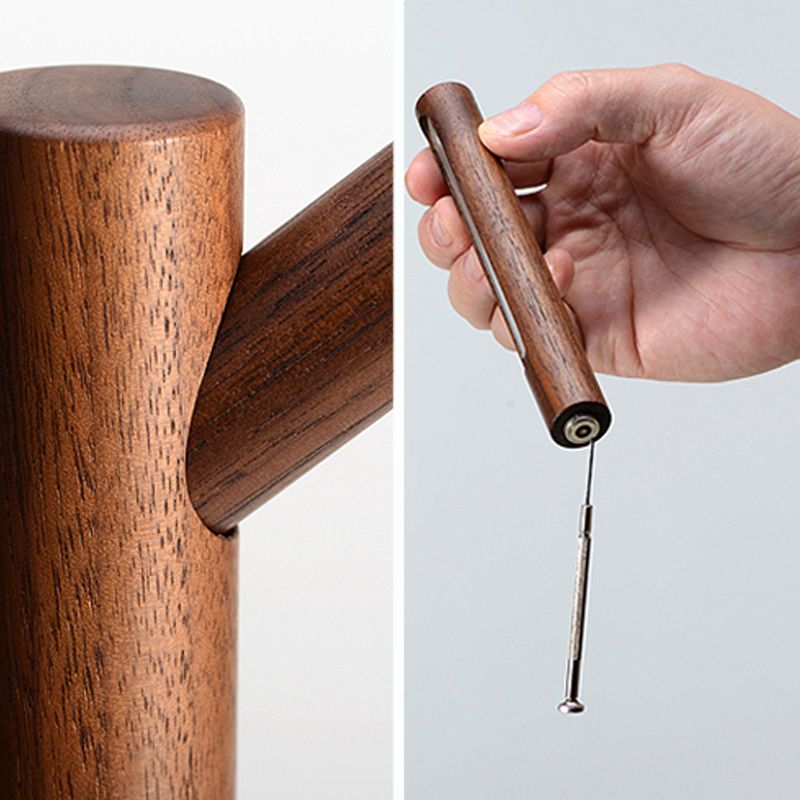 Linear 1 Light Table Lamp Contemporary Wood Nightstand Lamps for Study Room