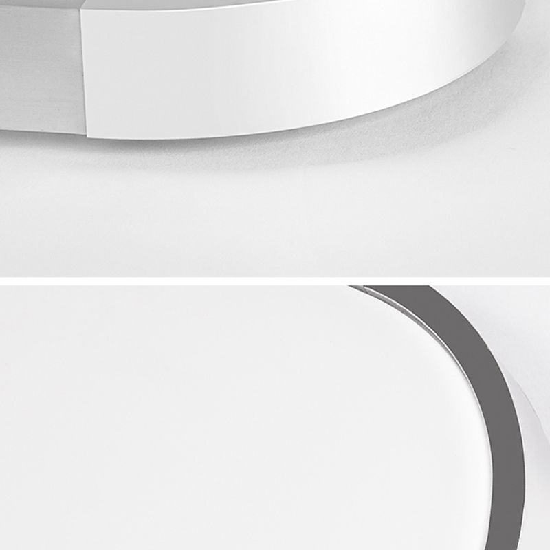 Silver Ceiling Light Fixture Modernism LED Flush Mount for Bedroom