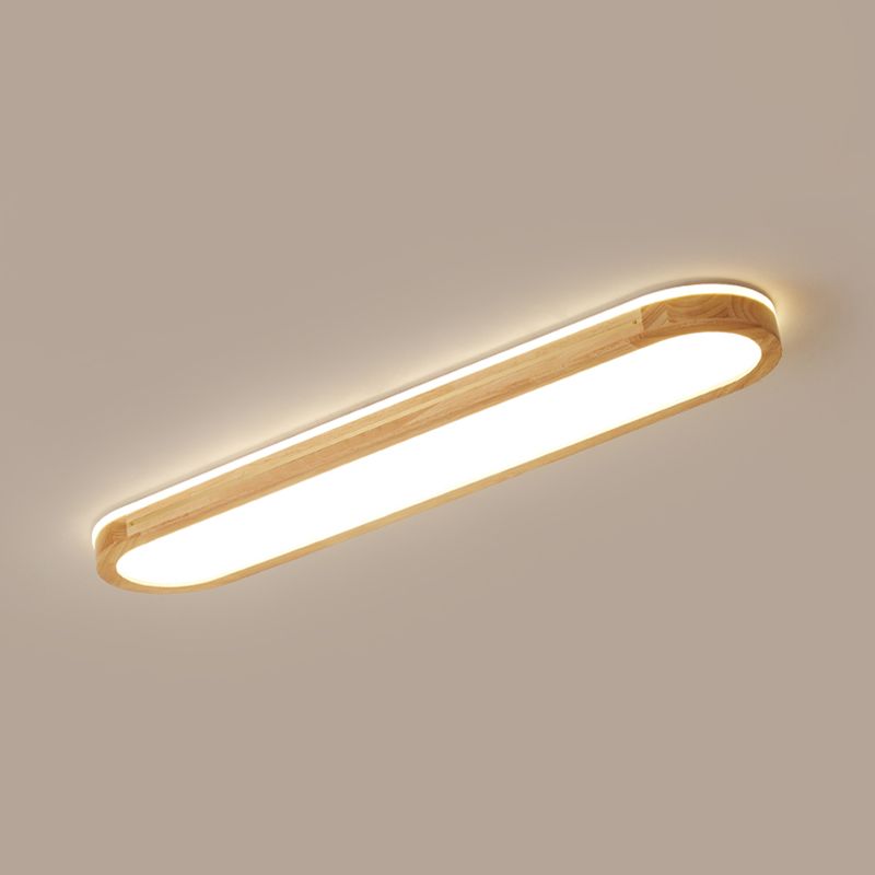 Legno Minimalismo 1 - Luce Flush Montaggio Lampada Flush Massimale Light per Bedroom